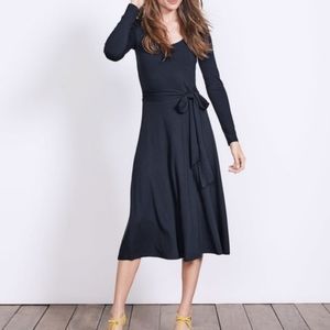 Boden Silvia Jersey Wrap Front Midi Dress